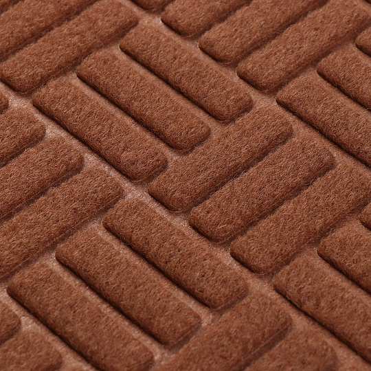 Коврик грязезащитный придверный, 40х60 см, терракотовый, SUNSTEP™, Velour, 37-943