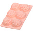 Форма для запекания силикон, 17.5х29.5 см, прямоугольная, 6 кексов, розовая, Daniks, Хризантемы Savory, Y4-4972 - фото 2