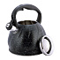 Чайник нержавеющая сталь, 3 л, со свистком, Kamille, индукция, черный мрамор, 1073BL - фото 2