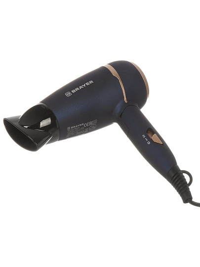 Фен Brayer, 3025BR, 1400 Вт, холодный воздух, 2 режима, 2 скорости
