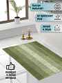 Коврик для ванной, 0.5х0.8 м, полиэстер, зеленый, Макарон, Y3-847 - фото 2
