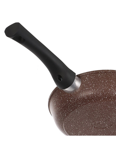 Сковорода литой алюминий, 24 см, антипригарное покрытие, Горница, Шоколад, с2451аш