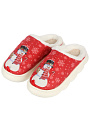 Тапки для женщин, полиэстер, красно-белые, р. 40-41, Снеговички, A210406 - фото 3