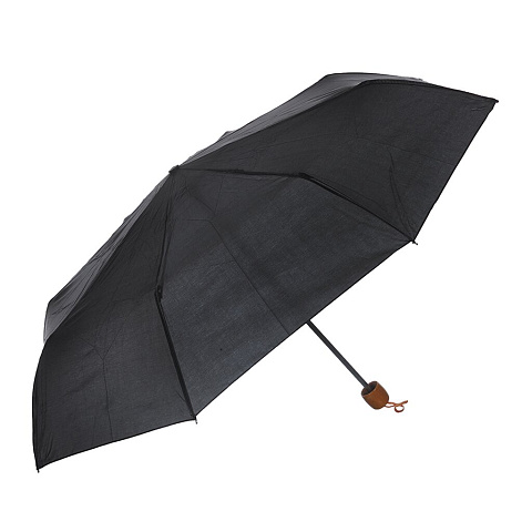 Зонт унисекс, механический, 8 спиц, 55 см, сплав металлов, полиэстер, черный, 3375В/302-221