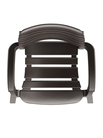 Кресло пластик, Атлант, 83х58.5х56 см, мокко, 106 кг, М8943