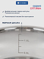 Набор посуды нержавеющая сталь, 6 предметов, кастрюли 1.5,3.1,5.4 л, индукция, Daniks, Оптима, GS-01201-6S - фото 4