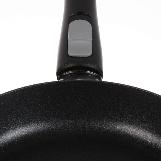 Сковорода литой алюминий, 24 см, антипригарное покрытие, Нева Металл Посуда, Pro, съемная ручка