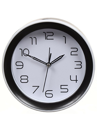 Часы настольные, 14.5х14.5 см, круглые, пластик, в ассортименте, Модерн, Y4-5211