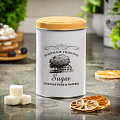 Банка для сыпучих продуктов, металл, 0.8 л, 9х13 см, с крышкой, Сахар, Y3-1188-2