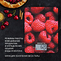 Весы кухонные электронные, стекло, пластик, Polaris, PKS 1068DG Малина, платформа, точность 1 г, до 10 кг, 016754 - фото 2