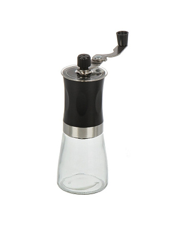 Кофемолка ручная 6.6х18 см, стекло, Mallony, Mulino, 004681