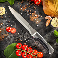 Нож кухонный Daniks, Мрамор, для мяса, нержавеющая сталь, 20 см, рукоятка сталь, YW-A156-SL - фото 3