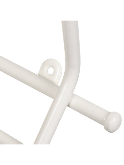 Вешалка настенная 5 крючков, 8х48х16.5 см, металл, ЗМИ, Норма 5, ВН 24 Б, белая