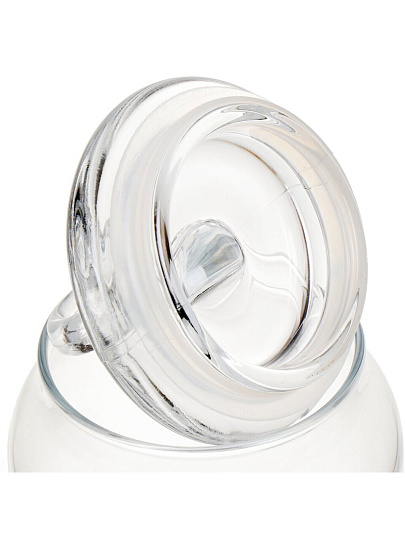 Банка для сыпучих продуктов, стекло, 0.86 л, 17.5 см, с крышкой, Pasabahce, Kitchen slim, 96762SLB