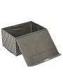 Кофр для хранения, с крышкой, складной, 28х20х15 см, серая волна, A190064 - фото 4