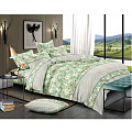 Постельное белье евро, простыня 200х210 см, 2 наволочки 70х70 см, пододеяльник 200х215 см, Майская ночь, полисатин, Кантри - фото 2
