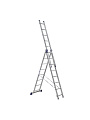 Лестница 3 секции, 8 ступеней, алюминий, 5.06 м, 150 кг, Alumet, 5308