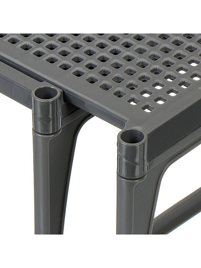 Подставка универсальная, пластик, 2 секции, 31х19.5х17 см, раздвижная, серая, Violet, Ротанг, 750218