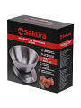 Весы кухонные электронные, нержавеющая сталь, Sakura, SA-6064, точность 1 г, до 5 кг - фото 7