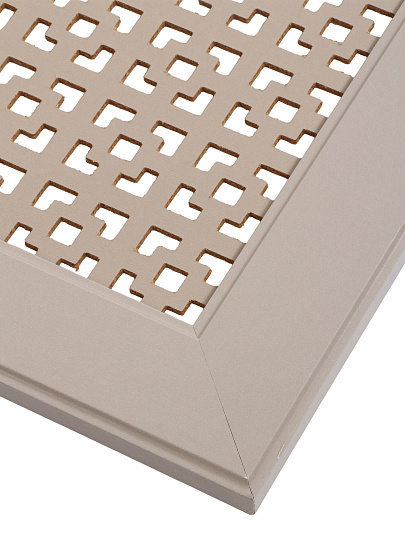 Экран для радиатора МДФ, 1200х600 мм, прямоугольный, бежевый DE LUXE, Дамаско, Стильный Дом, v532792