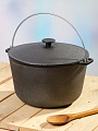 Казан чугун, 10 л, с крышкой, крышка чугун, с дужкой, Гардарика, 1510-3 - фото 5