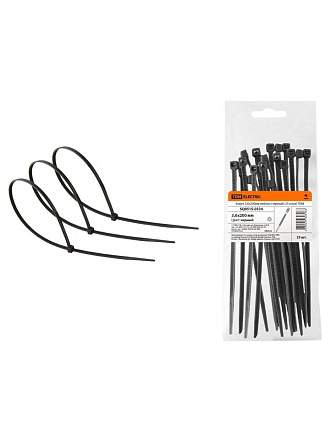 Хомут стяжной кабельный, 3.6х200 мм, нейлон, черный, TDM Electric, SQ0515-0334