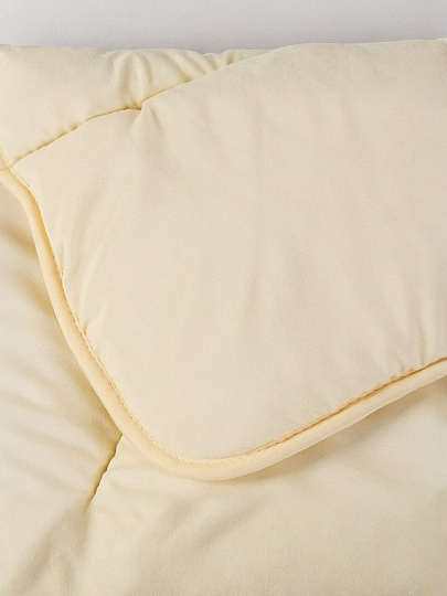 Одеяло 1.5-спальное, 140х205 см, Овечья шерсть, всесезонное, чехол 100% полиэстер, кант, Майская ночь