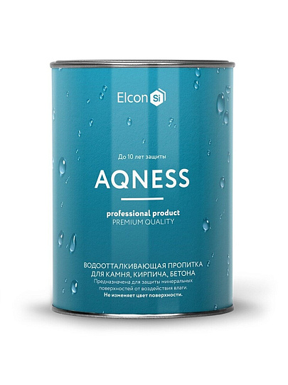 Пропитка Elcon, Aqness, кремнийорганический гидрофобизатор, 0.9 л