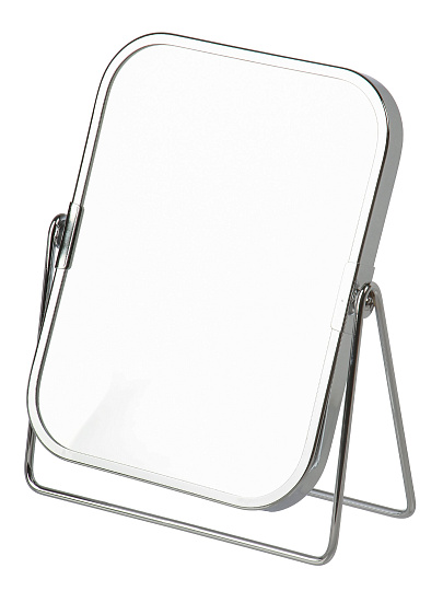 Зеркало настольное, 20.5Х17х14.9 см, прямоугольное, хром, Y4-11328