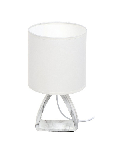 Светильник настольный E14, белый, абажур белый, RL-TL014
