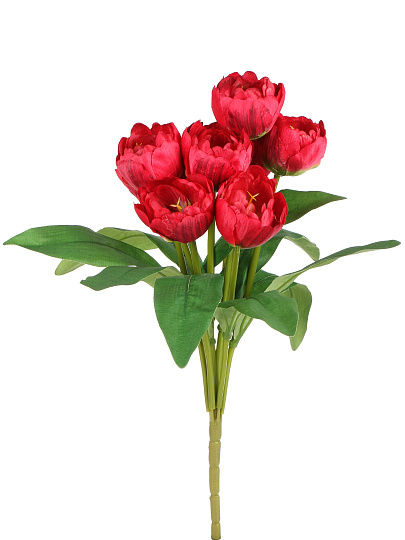 Цветочный букет искусственный Тюльпаны, декоративный, 9 шт, 43 см, 535-338