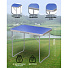 Стол складной металл, прямоугольный, 70х50х60 см, столешница МДФ, синий, Green Days - фото 3