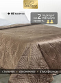 Покрывало евро, 240х260 см, 100% полиэстер, Silvano, Sophie, шоколадное - фото 2