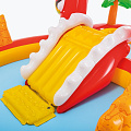 Игровой центр-бассейн Intex, 259х165х107 см, Счастливый динозавр, 57160NP, 150 л, горка, фонтан, кольцо, от 2 лет - фото 2