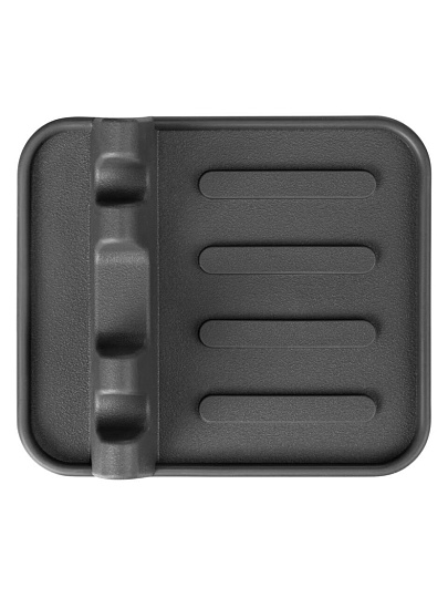 Подставка для столовых приборов, пластик, 14.5х12.6х4.3 см, темно-серая, Бытпласт, Phibo, 435233815