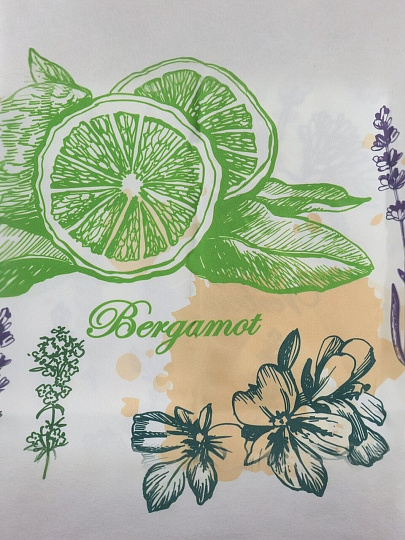 Скатерть 135х180 см, 100% полиэстер, Лайм и мята, TTC135180-2