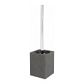 Ерш для туалета Fora, Stone, напольный, Black, полирезин, FOR-STN025BL