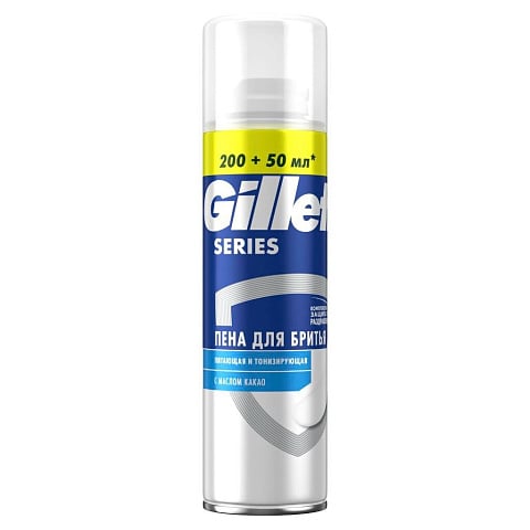 Пена для бритья, Gillette, Series Conditioning, питающий и тонизирующая, 250 мл