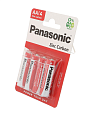 Батарейка Panasonic, АА (R6, 15D), Zinc-carbon, солевая, 1.5 В, блистер, 4 шт - фото 3