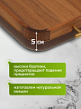 Поднос акация, 42.5х27.8х5 см, прямоугольный, с металлическими ручками, ST28942AJM11 - фото 3