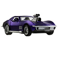 Машина Технопарк, Muscle car, 12 см, инерционная, открывающиеся двери, металл, MUSCLE-12SL-MIX - фото 3