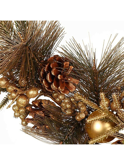Композиция новогодняя подвесная 41 см, золото, SYSGZSA-4623131