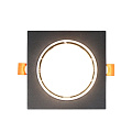 Светильник встраиваемый Элегия, GX53, квадратный, черный, General Lighting Systems, GCL-GX53-H38 - фото 3