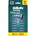 Сменные кассеты для бритв Gillette, Mach3, для мужчин, 10 шт, 0050002322