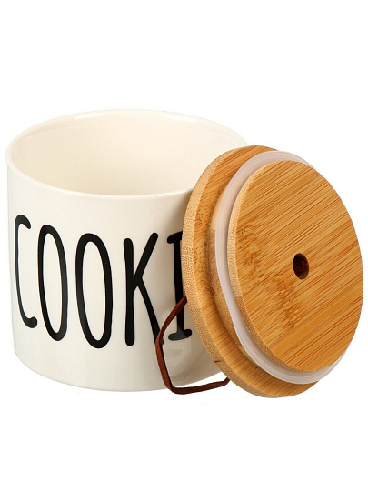 Набор банок для сыпучих продуктов, керамика, 0.5 л, 3 шт, на подставке, Y4-9019