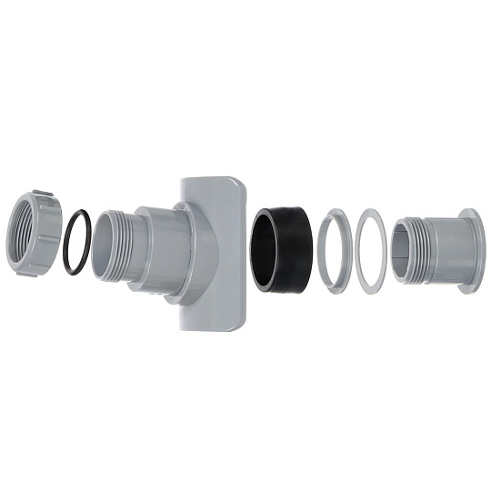 Врезка в канализационную трубу 40х110 мм, РосТурПласт, серая, 43112