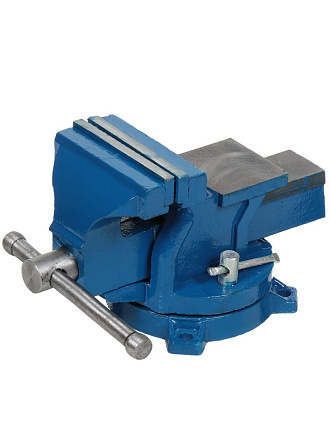 Тиски универсальные, 100 мм, поворотный с наковальней, SPE19190-14-78