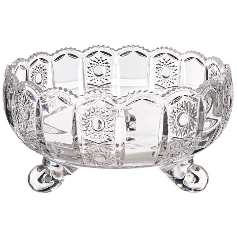 Блюдо стекло, круглое, 12х22 см, Muza Crystal, Lefard, 195-175