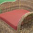 Мебель садовая Green Days, Милтон, бежевая, стол, 122х122х75 см, 4 кресла, подушка красная, CYH1944W-1 - фото 10