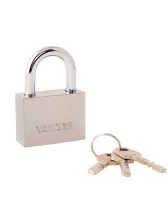 Замок навесной Vanger, PD-30-50, дисковый, 3 ключа